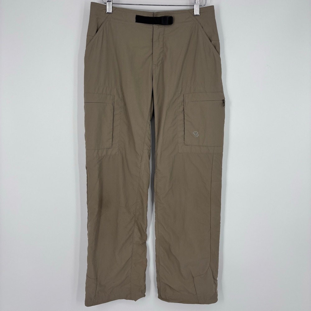 Mountain Hardwear Dynama Cargo Hiking Pants Women 4 Short Tan Outdoor Trail